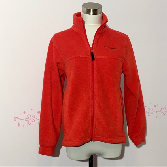 Columbia Other - Girls Columbia Fleece Full Zip Red Jacket Sz 10/12